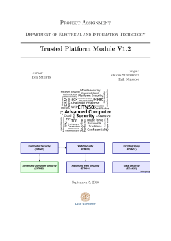 Trusted Platform Module V1.2