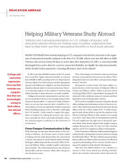 Helping Military Veterans Study Abroad