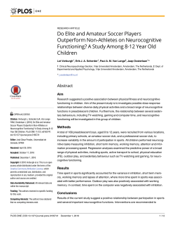 Do Elite and Amateur Soccer Players Outperform Non