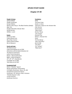 APUSH STUDY GUIDE Chapter 37-39
