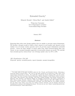 Extended Gravity - Society for Economic Dynamics