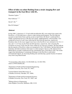 Effect of tides on solute flushing from a strait: imaging flow and