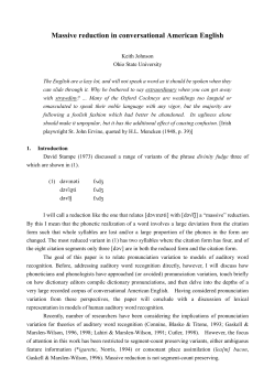 Massive reduction in conversational American English