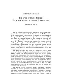 article - ENG 405: chaucer
