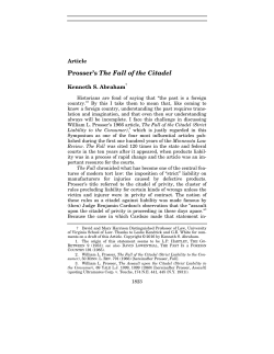 Prosser`s The Fall of the Citadel