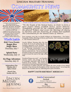 Community News - Lincoln Military Housing