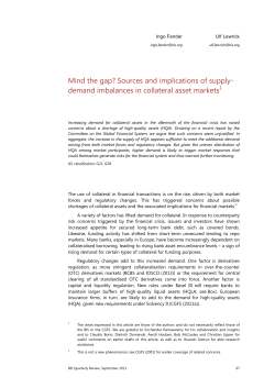 Sources and implications of supply-demand imbalances in collateral