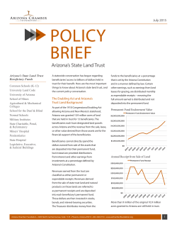policy brief - Arizona Chamber of Commerce