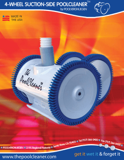 Brochure - The PoolCleaner