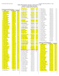 Holiday H2O Invitational - December 2