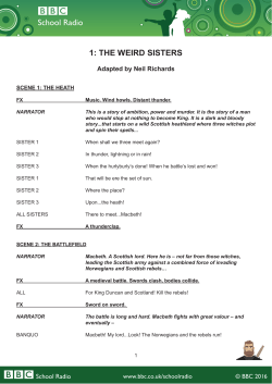 School Radio 1: THE WEIRD SISTERS