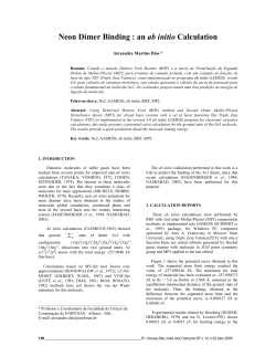 Neon Dimer Binding : an ab initio Calculation - NED