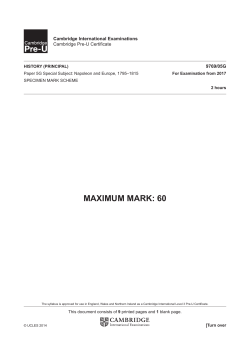 2017 Paper 5G Specimen Paper Markscheme