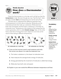 How does a thermometer work?