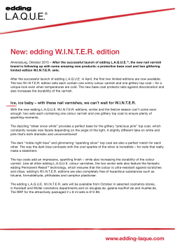 New: edding WINTER edition