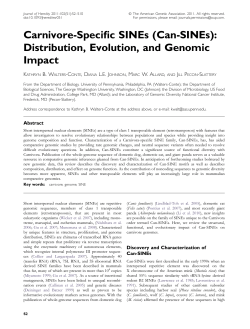 Can-SINEs - Journal of Heredity