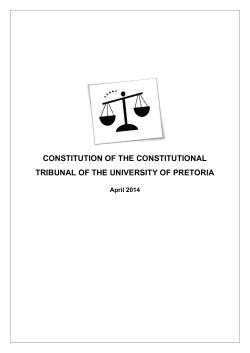 the Constitutional Tribunal Constitution