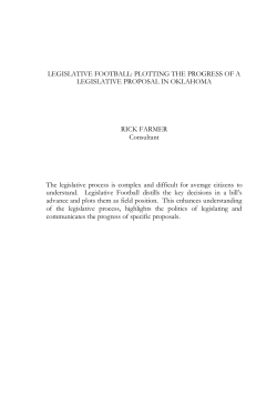 Legislative Football - Open Journal Systems