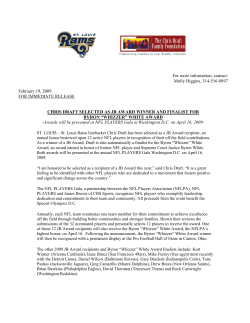 chris draft selected as jb award winner and finalist for byron &ldquo;whizzer&rdquo;