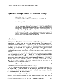 Eighth rank isotropic tensors and rotational averages