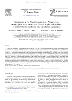 Precipitates in Al&ndash;Cu alloys revisited