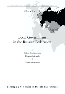 Local Government in the Russian Federation