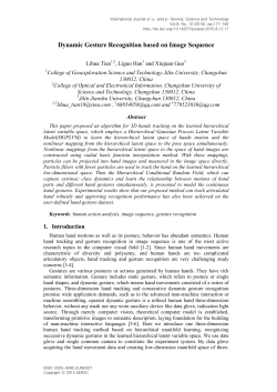 Dynamic Gesture Recognition based on Image Sequence