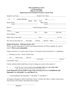 Sally Gould Dance Center 2013