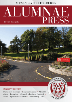 Alumnae Press Issue 1
