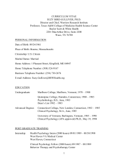 Dr. Gulliver`s CV