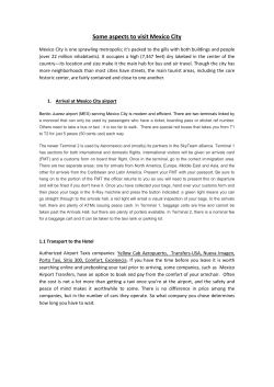 Some aspects to visit Mexico City