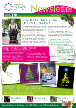 a wheely happy day hospice patient!