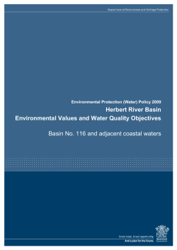 Herbert River Basin Environmental Values and Water Quality