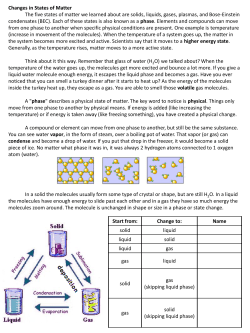 Phase Changes HW 3/31