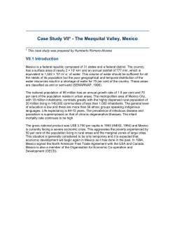 Case Study VII* - The Mezquital Valley, Mexico