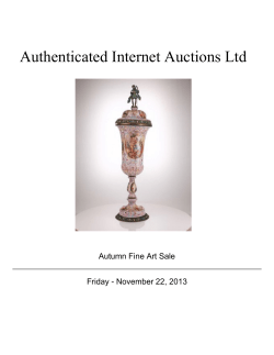 22nd November 2013 Sale - Authenticated Internet Auctions