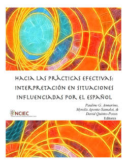 Educaci&oacute;n y capacitaci&oacute;n para int&eacute;rpretes triling&uuml;es