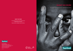 Tearfund Silent no more