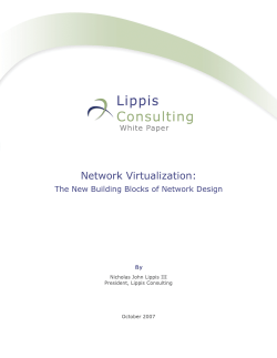 Network Virtualization: The New Building Blocks of Network