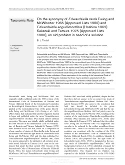 and Edwardsiella anguillimortifera