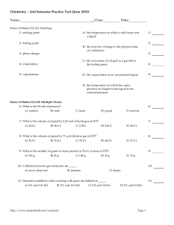 Chem 2nd Sem Practice Exam (Jun 2010).tst