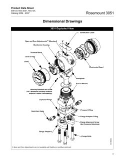 Rosemount 3051 Dimensional Drawings