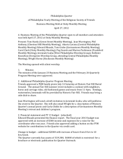Philadelphia Quarter of Philadelphia Yearly Meeting of the Religious