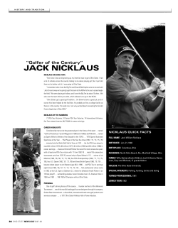 jack nicklaus - College Sports Live