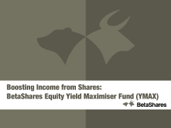 Boosting Income from Shares: BetaShares Equity Yield Maximiser