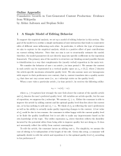 Online Appendix Cumulative Growth in User