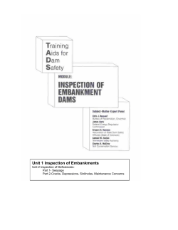 Inspection of Embankment Dams - Association of State Dam Safety