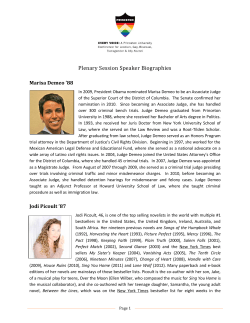 Plenary Session Speaker Biographies
