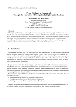 From Flatland to Spaceland - Concepts for Interactive 3D