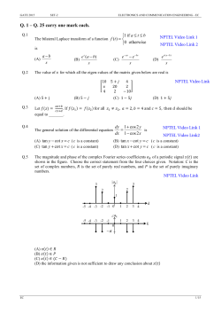 Q. 1 &ndash; Q. 25 carry one mark each.